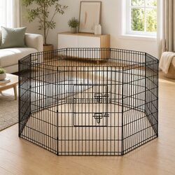 8 Panel Pet Playpen Exercise Cage Enclosure Foldable Dog Fence Pen Indoor