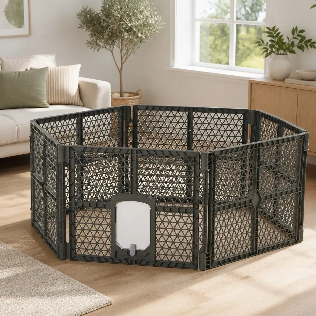 6 Panel Playpen for Dogs and Small Pets