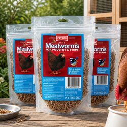 High-Protein Dried Mealworms for Your Poultry - 300g Total