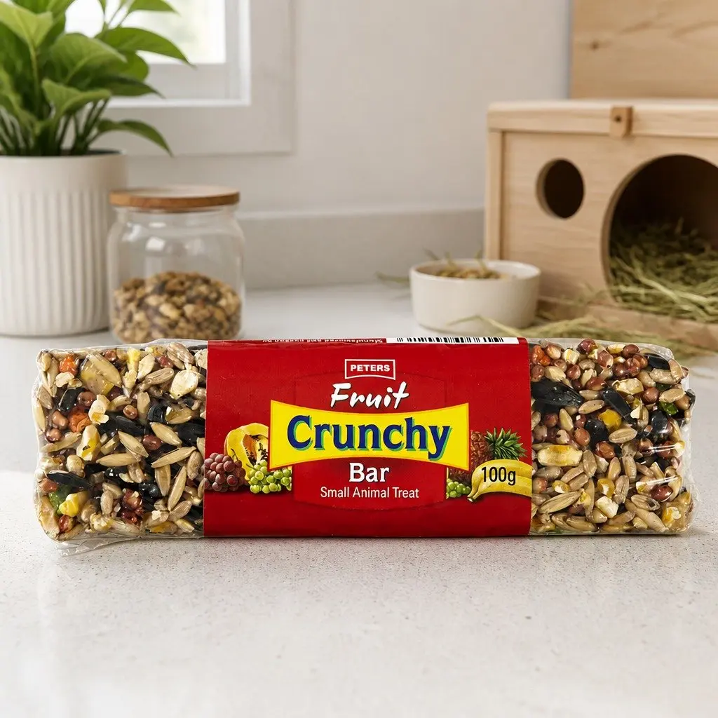 Small Animal Treat Bar Multi Colour 100g Natural Chewing Support for Rabbits Guinea Pigs Mice Rats