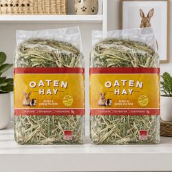 Oaten Hay 1kg x2 Pack – Nutrient-Dense Pet Feed