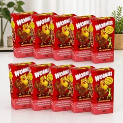 Dried Mealworm Treat 40g x10 Poultry Wild Birds Reptiles Fish Protein Supplement