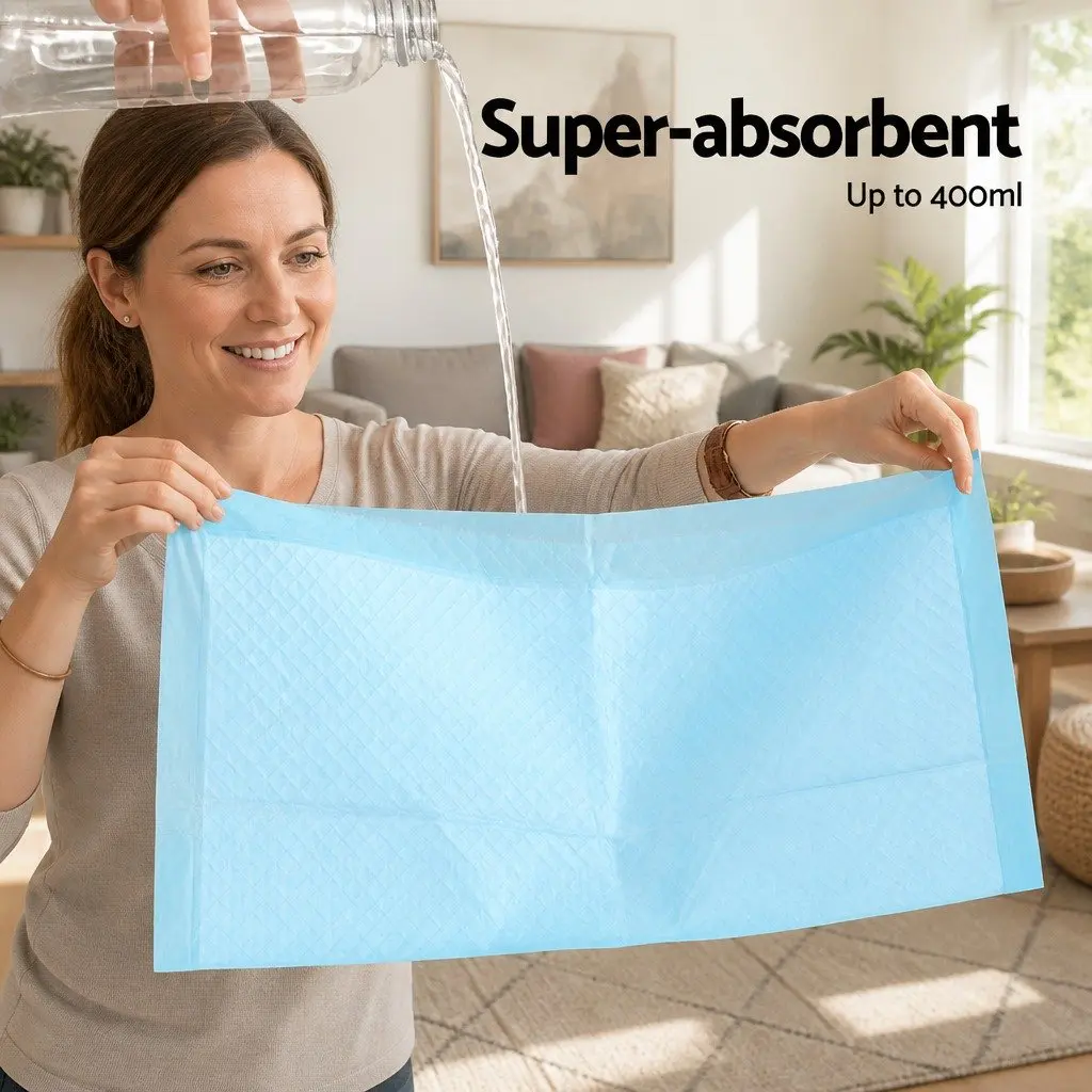 Pet Training Pads Blue 60x60cm Super Absorbent Five Layer Protection