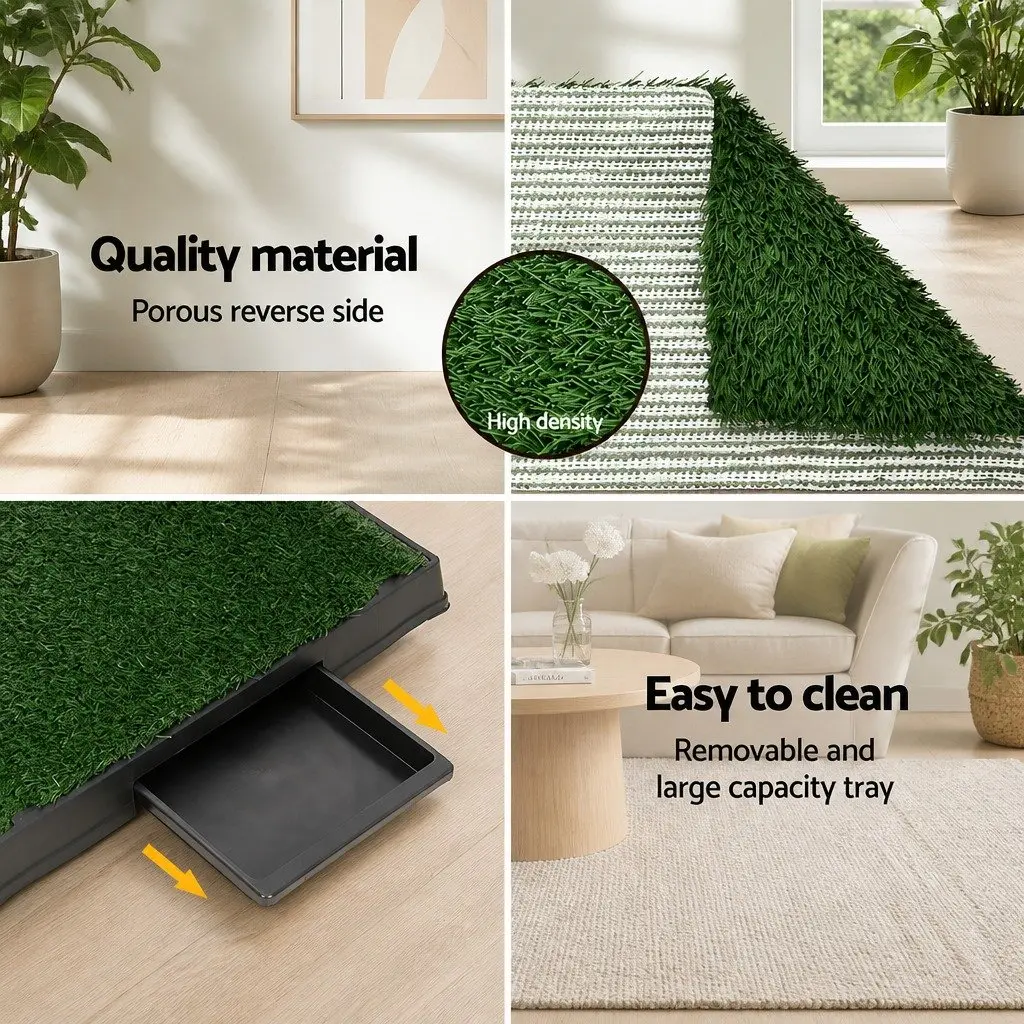 Dog Training Pad Toilet Potty Portable Tray Large Grass Mat Indoor Outdoor Puppy