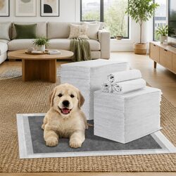 Essential 200 Pet Training Pads 60x60cm in Grey