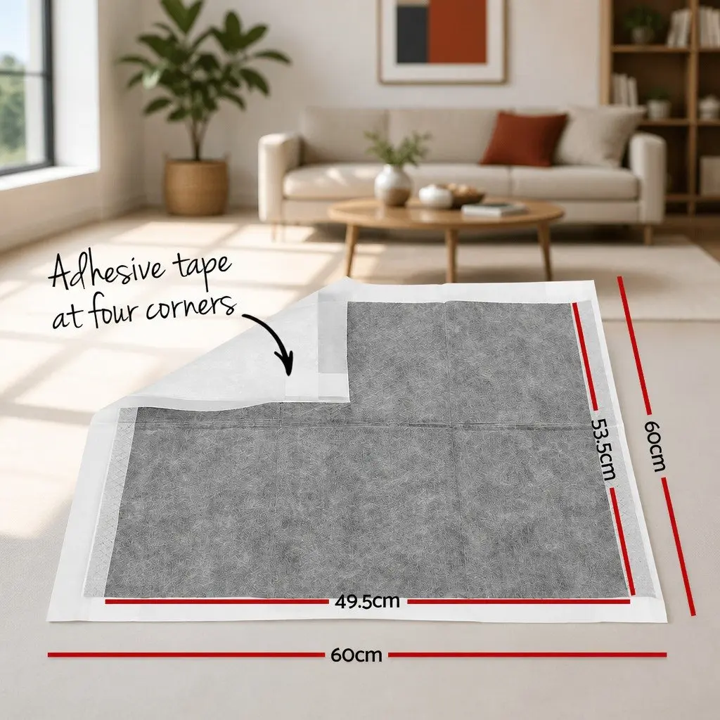 Pet Training Pads Grey 60x60cm Absorbent Six Layers 400pcs