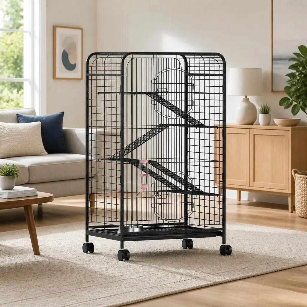 Small Animal Pet Cage Indoor Hutch Rabbit Guinea Pig Bird 110cm 4 Level