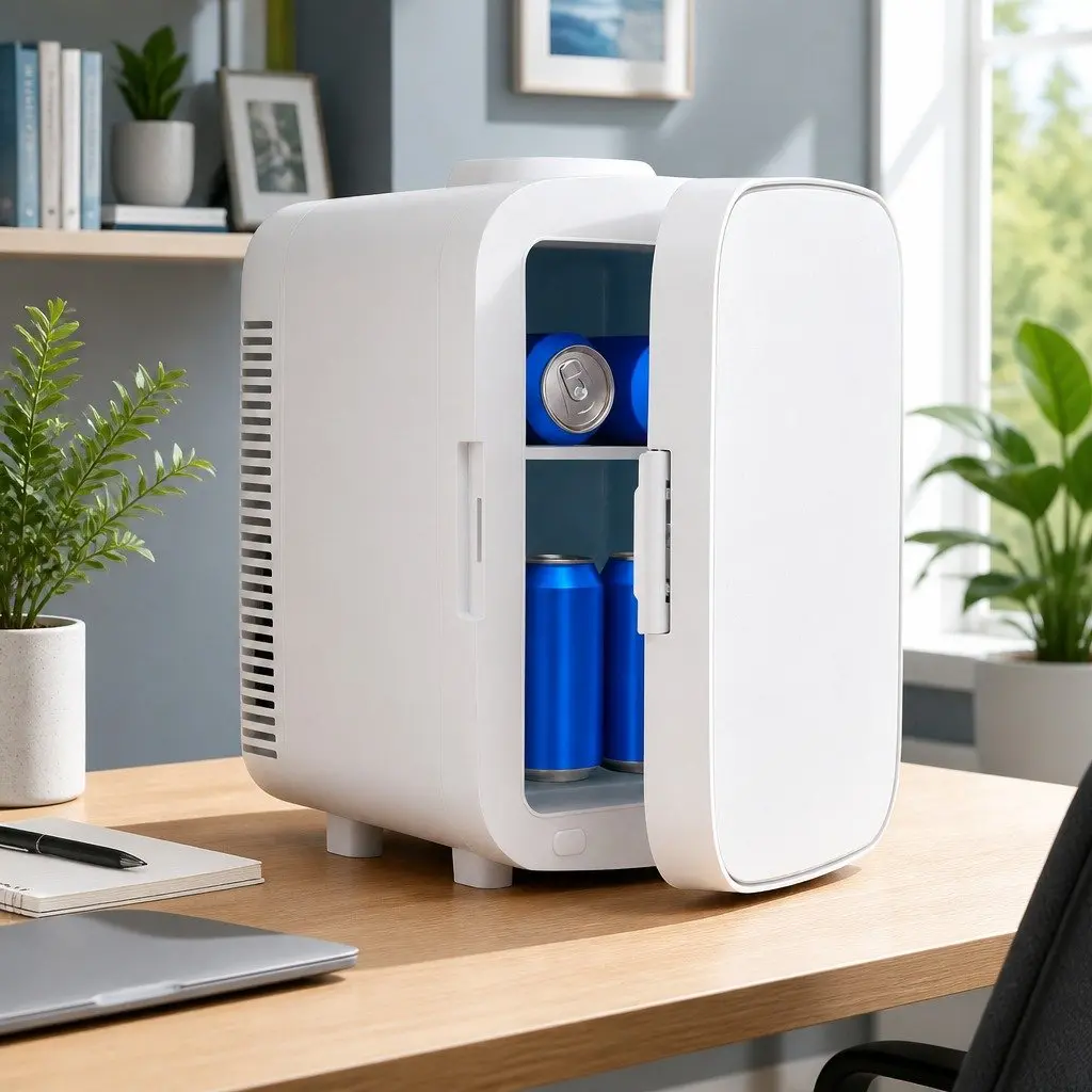 Mini Fridge with Dual Functions