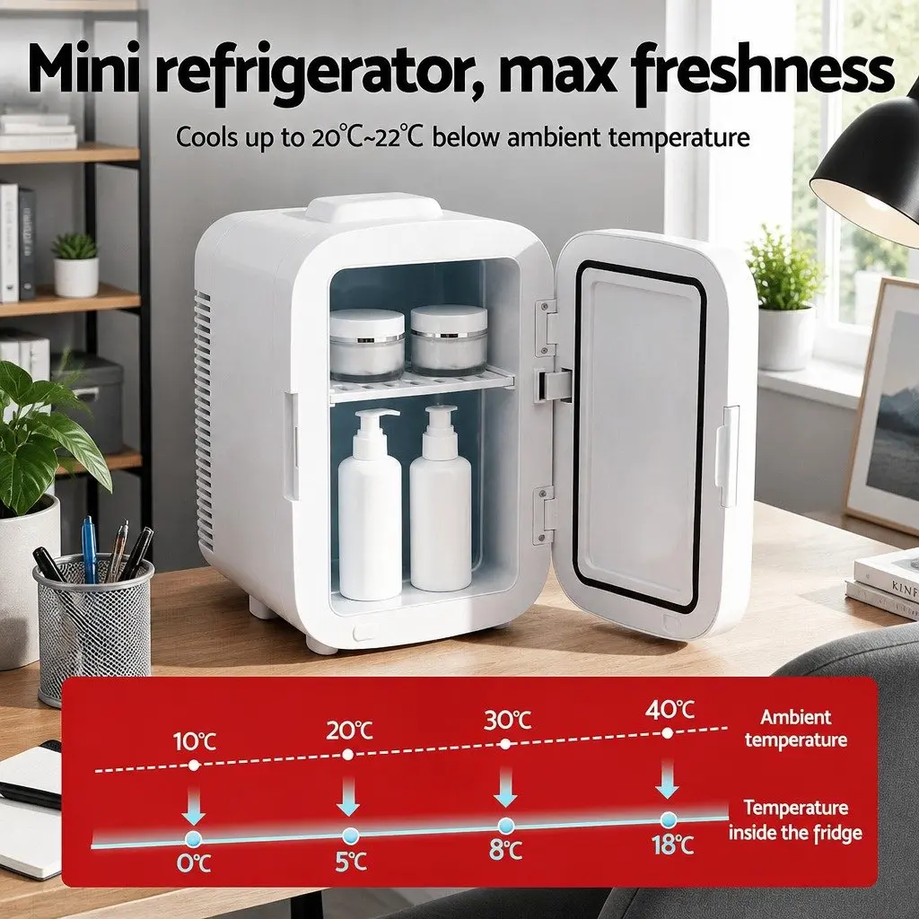 Mini Fridge with Dual Functions
