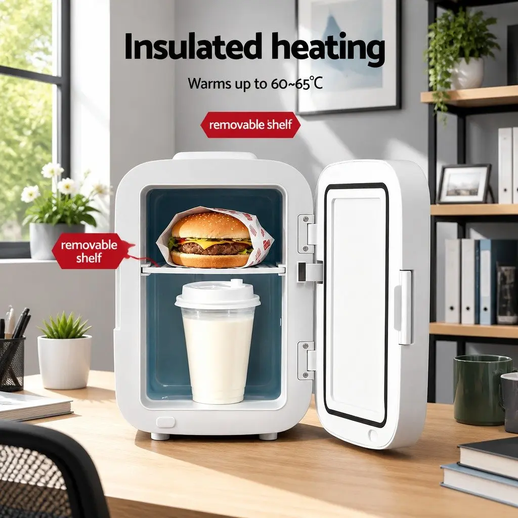 Mini Fridge with Dual Functions