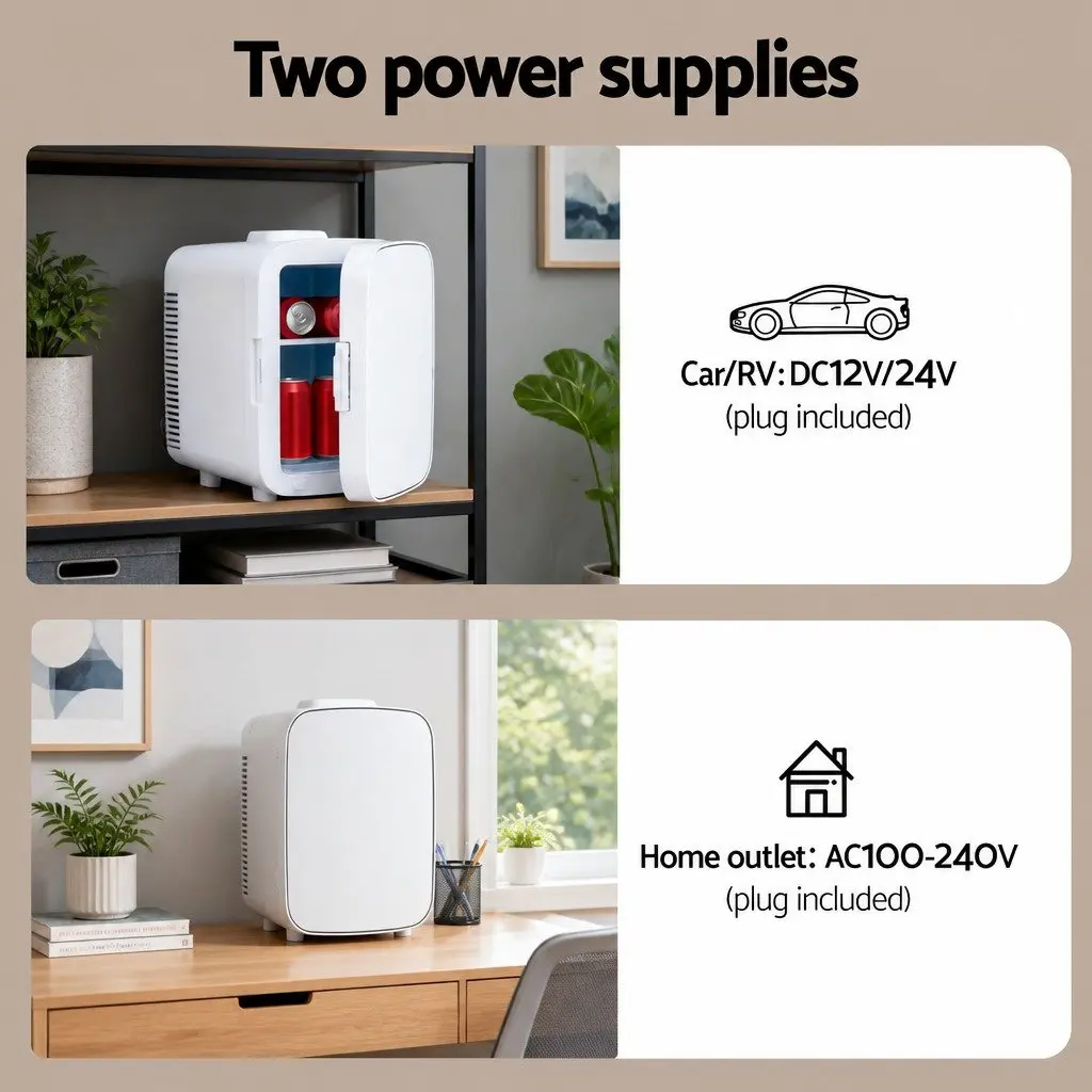Mini Fridge with Dual Functions