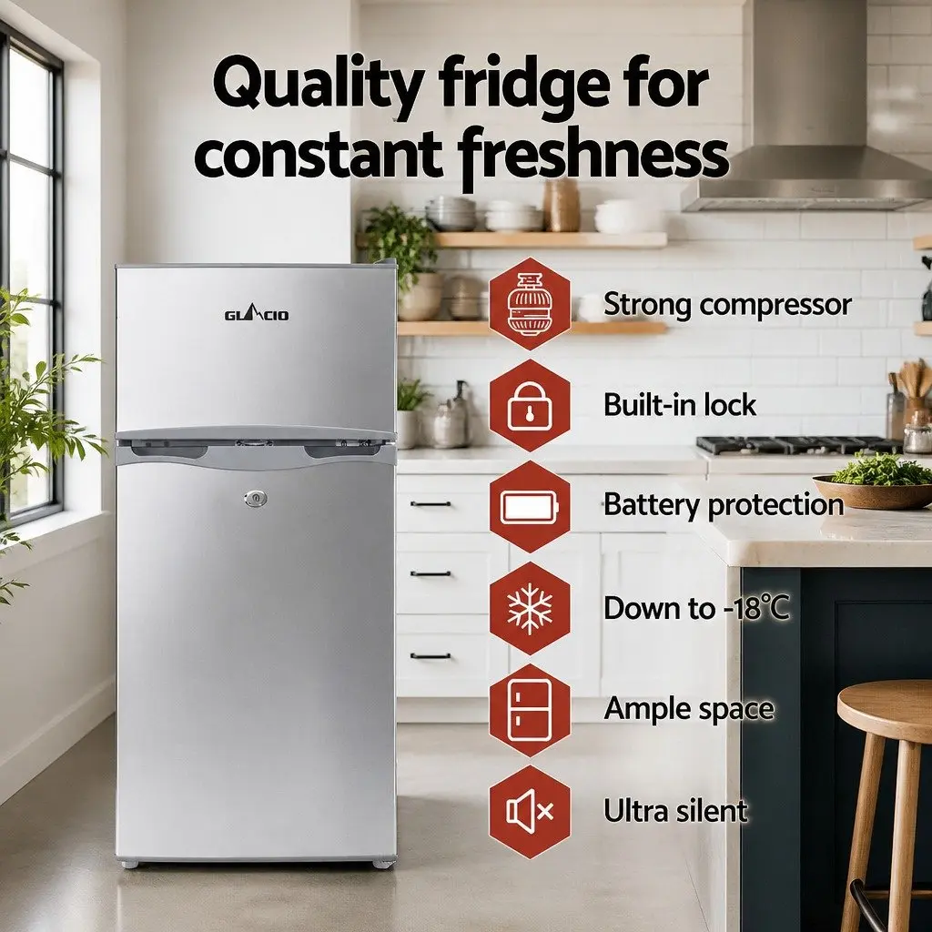 100L Portable Fridge Freezer for On-the-Go Use
