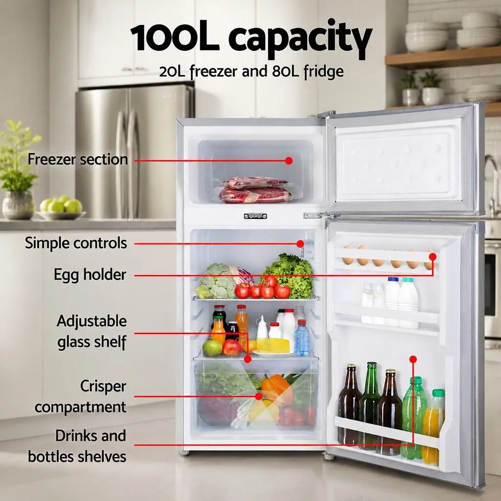 100L Portable Fridge Freezer for On-the-Go Use