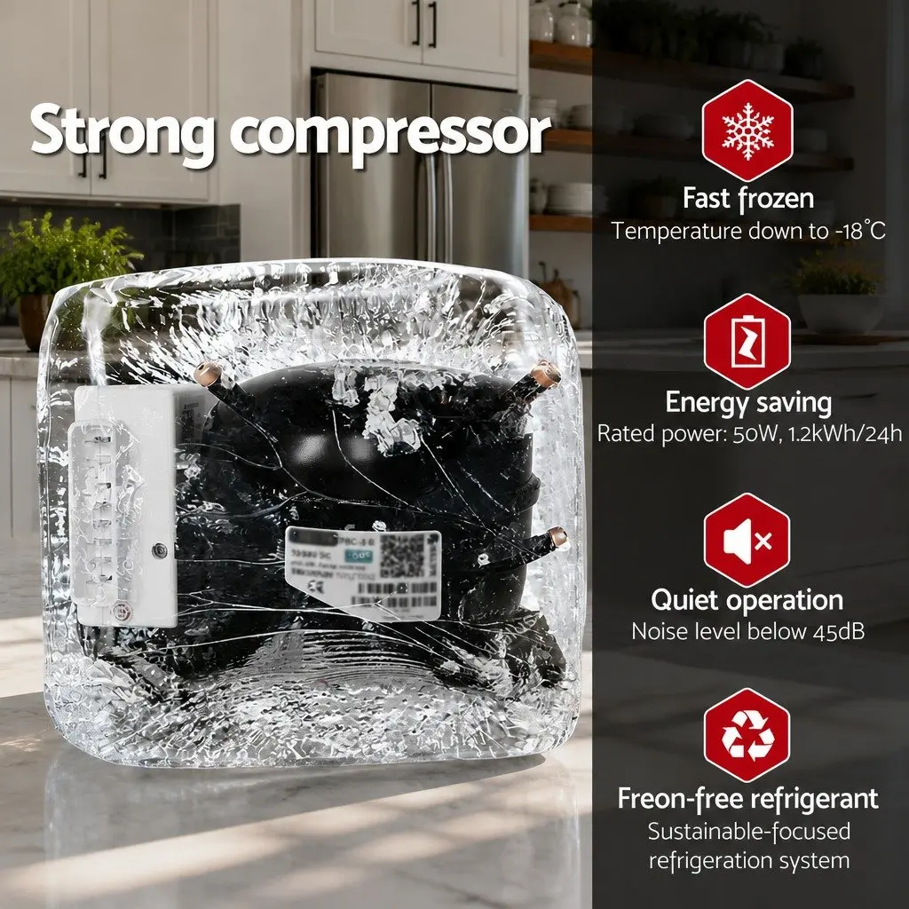 100L Portable Fridge Freezer for On-the-Go Use