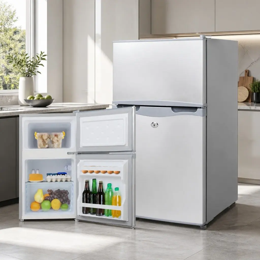 65L Portable Fridge Freezer Upright 12V 24V 240V Camping Caravan Bar Cooler