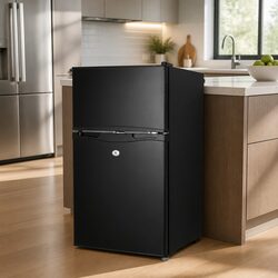 90L Portable Fridge Freezer 12V 24V 240V Compressor Camping Caravan Bar Upright