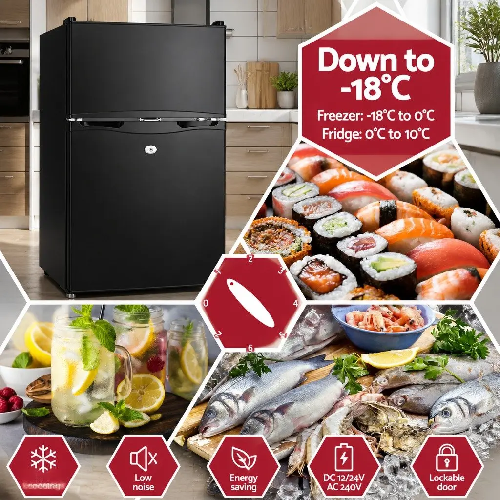 90L Portable Fridge Freezer