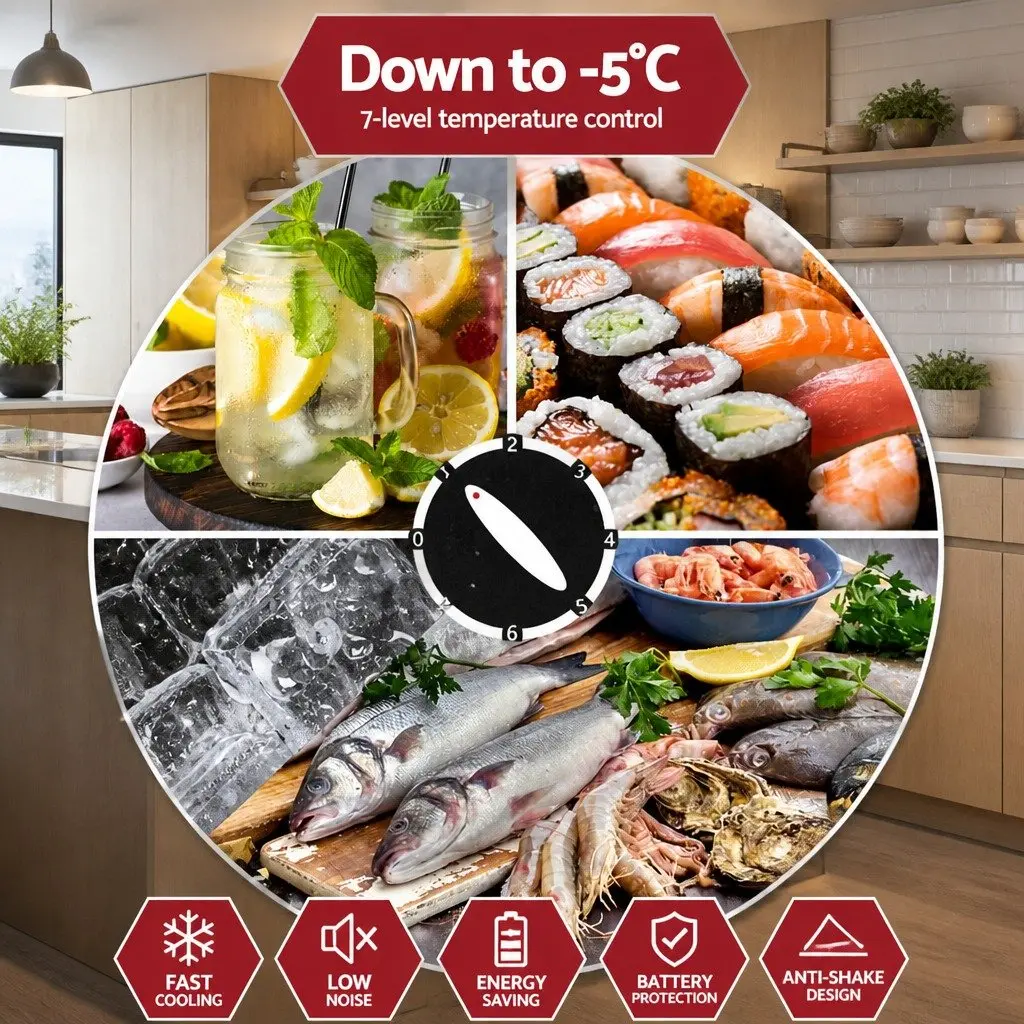95L Portable Fridge Freezer