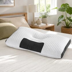 Ergonomic Contour Pillow Neck Support Memory Foam Adjustable Height Bedding