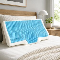 Cervical Memory Foam Pillow with Cool Gel Layer