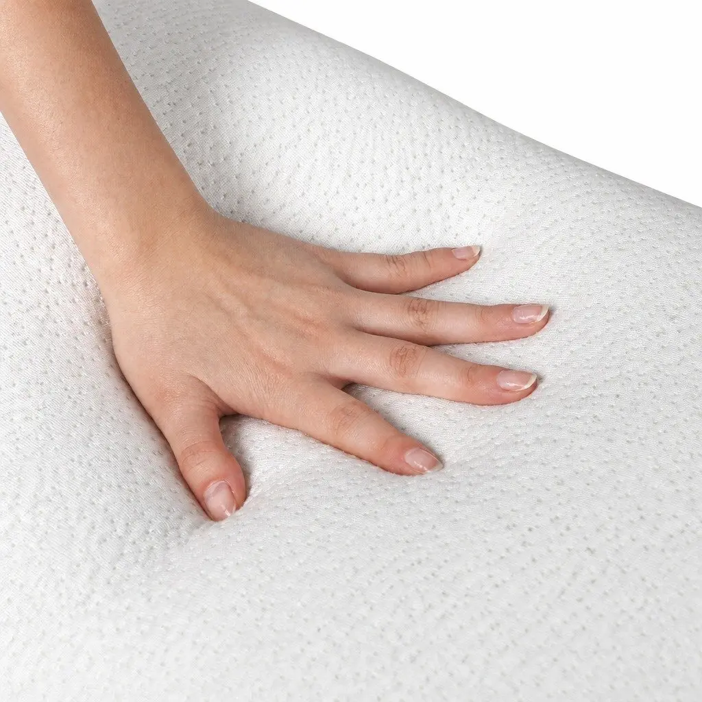Body Pillow White 120cm Memory Foam Long Full Length Support Side Sleeping Pregnancy Pillow