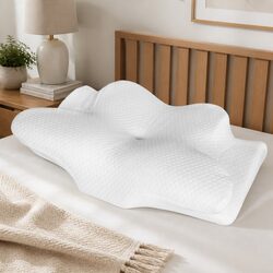 Compact and Supportive Cervical Neck Pillow