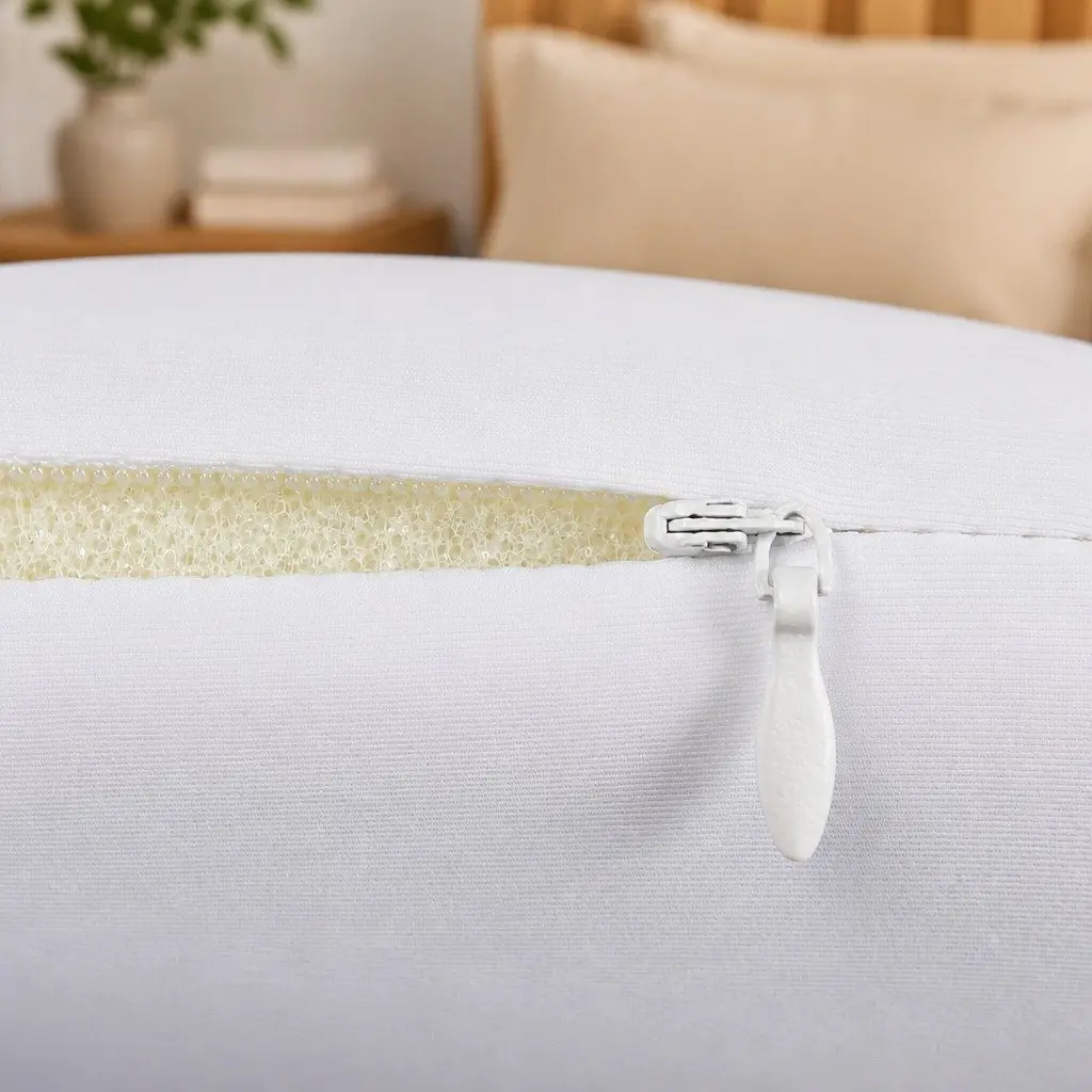 Memory Foam Pillow White 60cm Double Sided Neck Shoulder Support Ergonomic Cervical