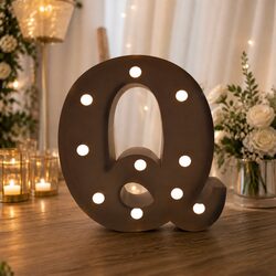 LED Metal Letter Lights Free Standing Marquee Alphabet Wedding Party Home Decor
