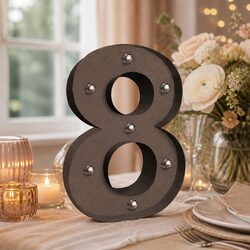 Concise LED Number Lights with Personal Touch