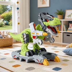 Kids Dinosaur Ride On Car Toy with Cool Mist Spray 56cm