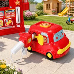 Kids Gas Station Playset: Fun in Compact Design