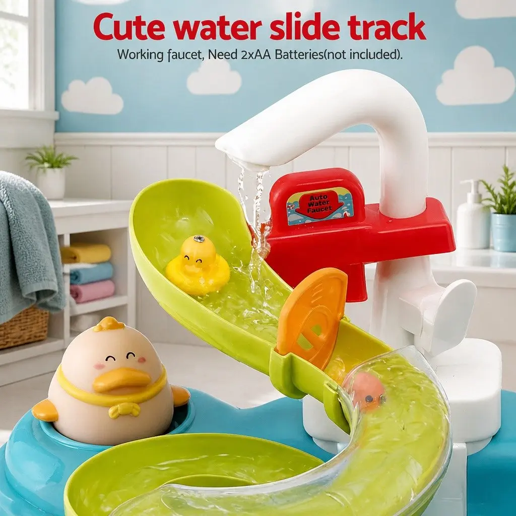 Pretend Play Kitchen Sink Multicolour Educational Role Play Toy for Kids