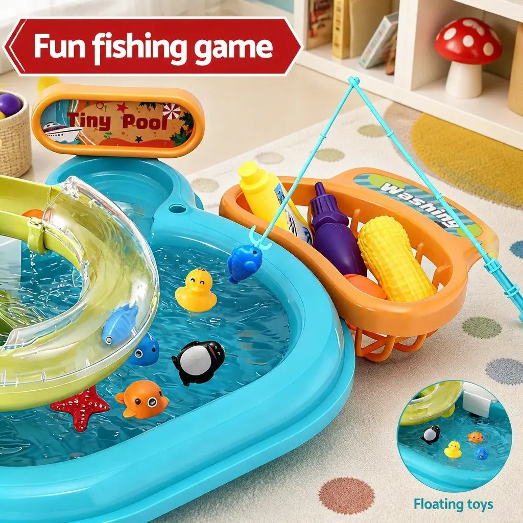 Pretend Play Kitchen Sink Multicolour Educational Role Play Toy for Kids