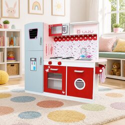Compact and Quality Wooden Kids Kitchen Play Set