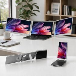 Efficient 15.6 Inch Portable Dual-Screen Display