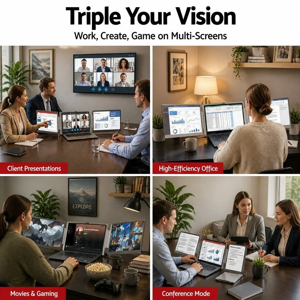 15.6 Inch Portable Dual-Screen Display