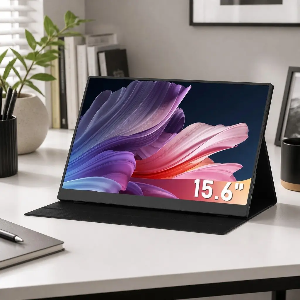 15.6 Inch Portable Monitor FHD 1080P IPS USB-C HDMI Gaming Laptop Screen Display