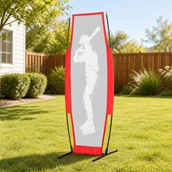 Baseball Pitching Net Training Kit with Stand Rebound Target Red Portable