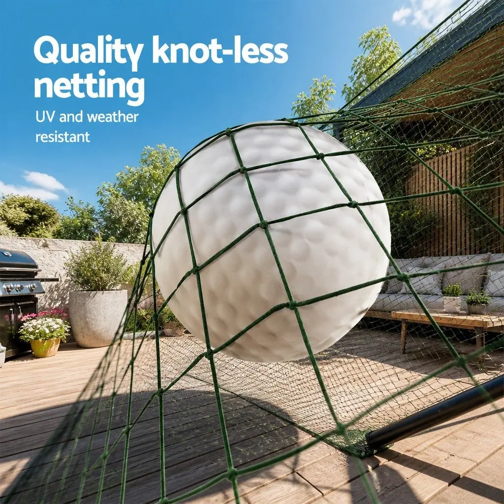 Golf Practice Net Black Green 3m Multi-Purpose Training Aid Steel Frame