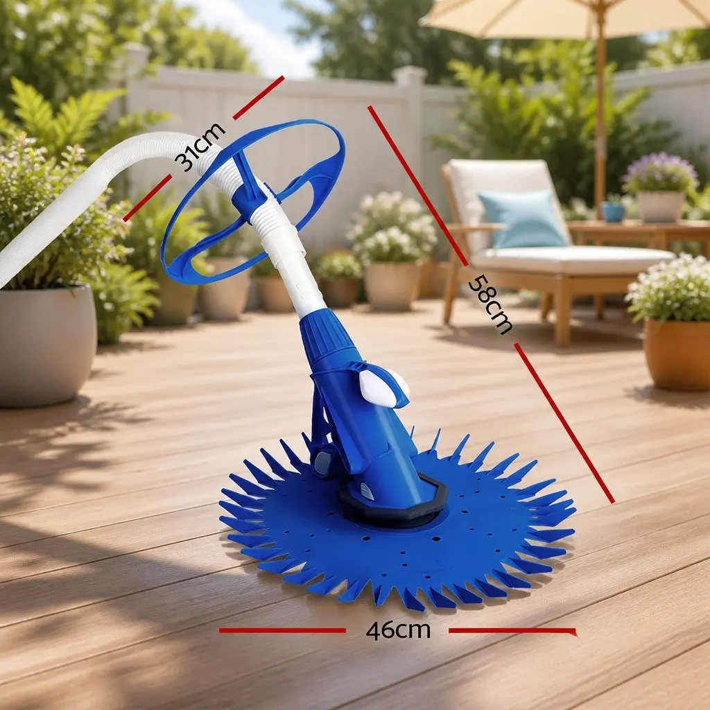 Automatic Pool Cleaner Navy 10M Hose Above Ground Vacuum Floor Wall Climb