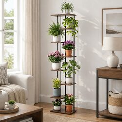 Compact and Efficient 8-Tier Plant Stand