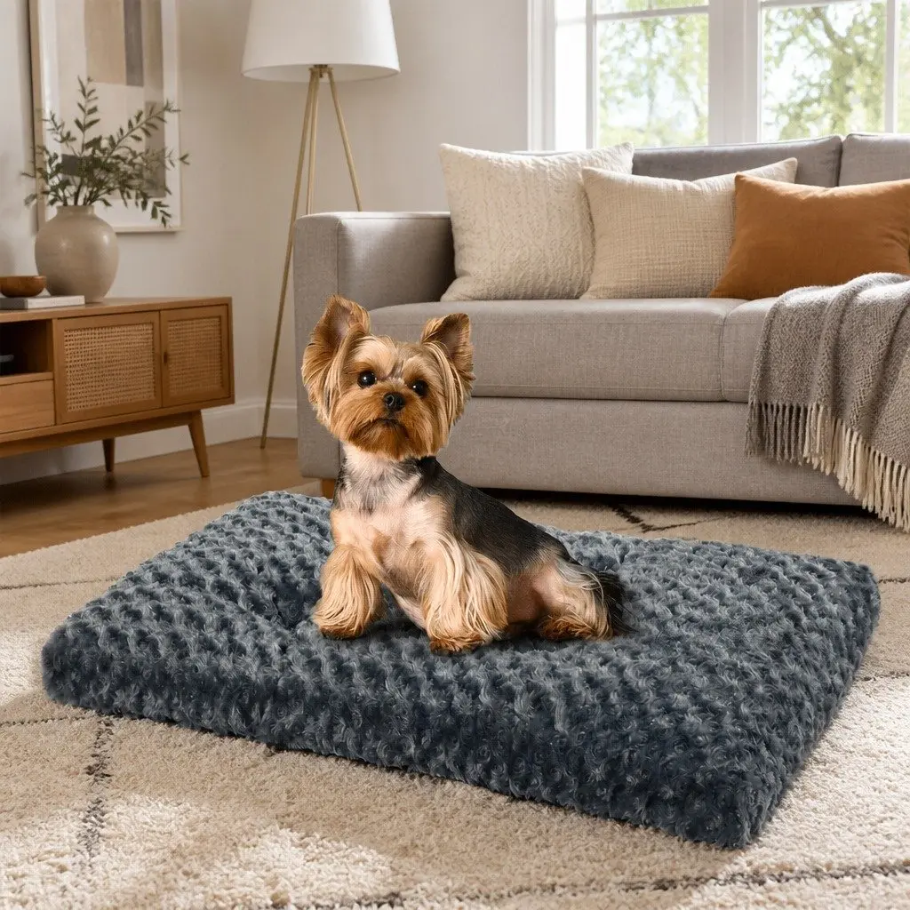 Dog Pet Bed Plush Calming Washable Soft Warm Comfortable Sleep Nest Small Large