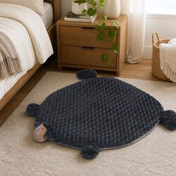Confident Choice: Medium Plush Pet Bed for Relaxation