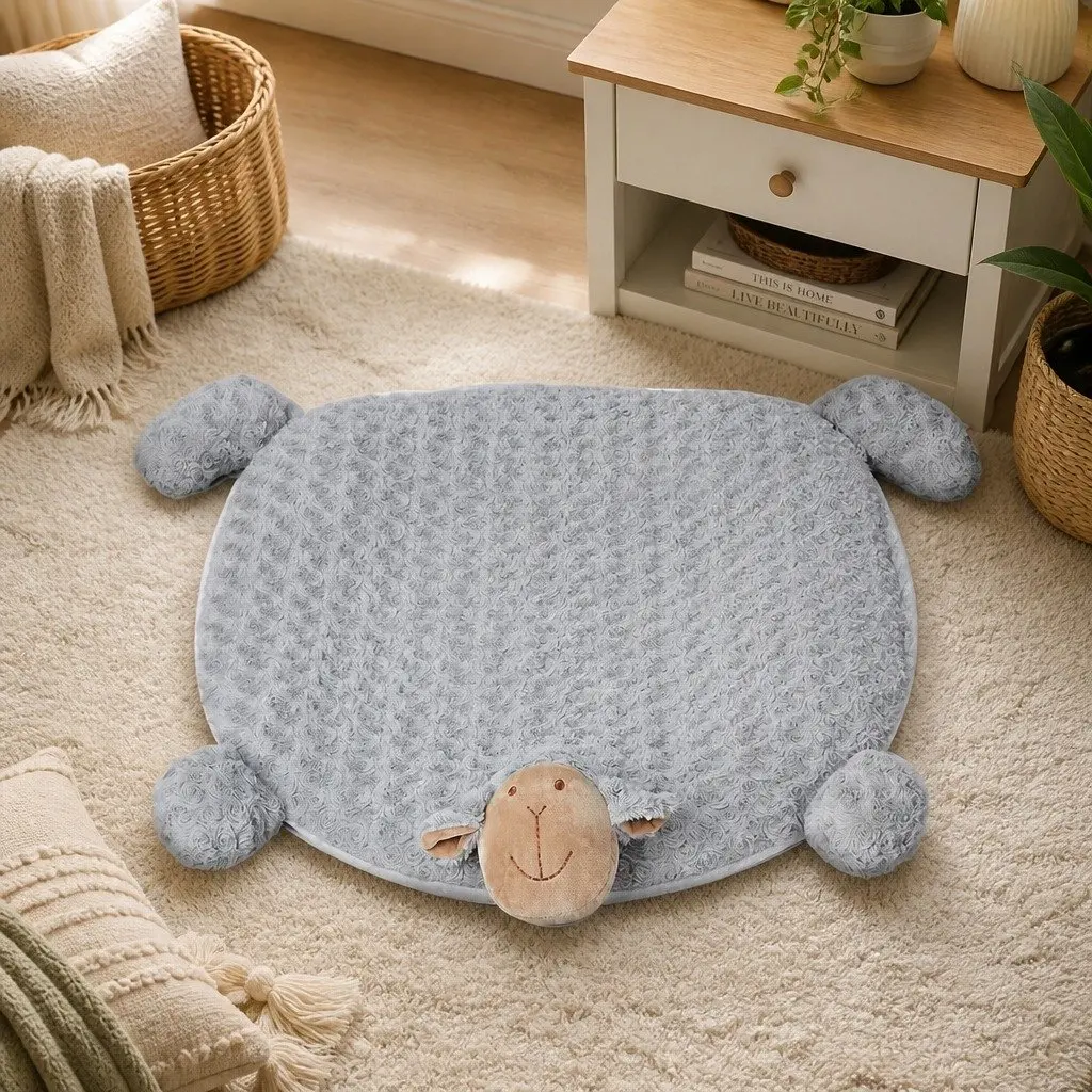 Pet Bed Cat Dog Calming Sleeping Cushion Soft Comfortable Medium Grey