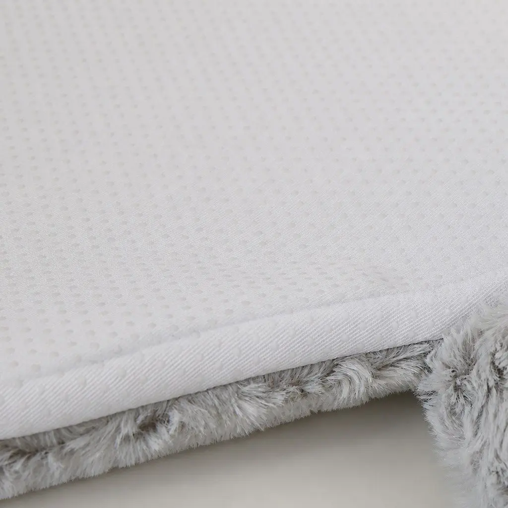 Pet Bed Cat Dog Calming Sleeping Cushion Soft Comfortable Medium Grey
