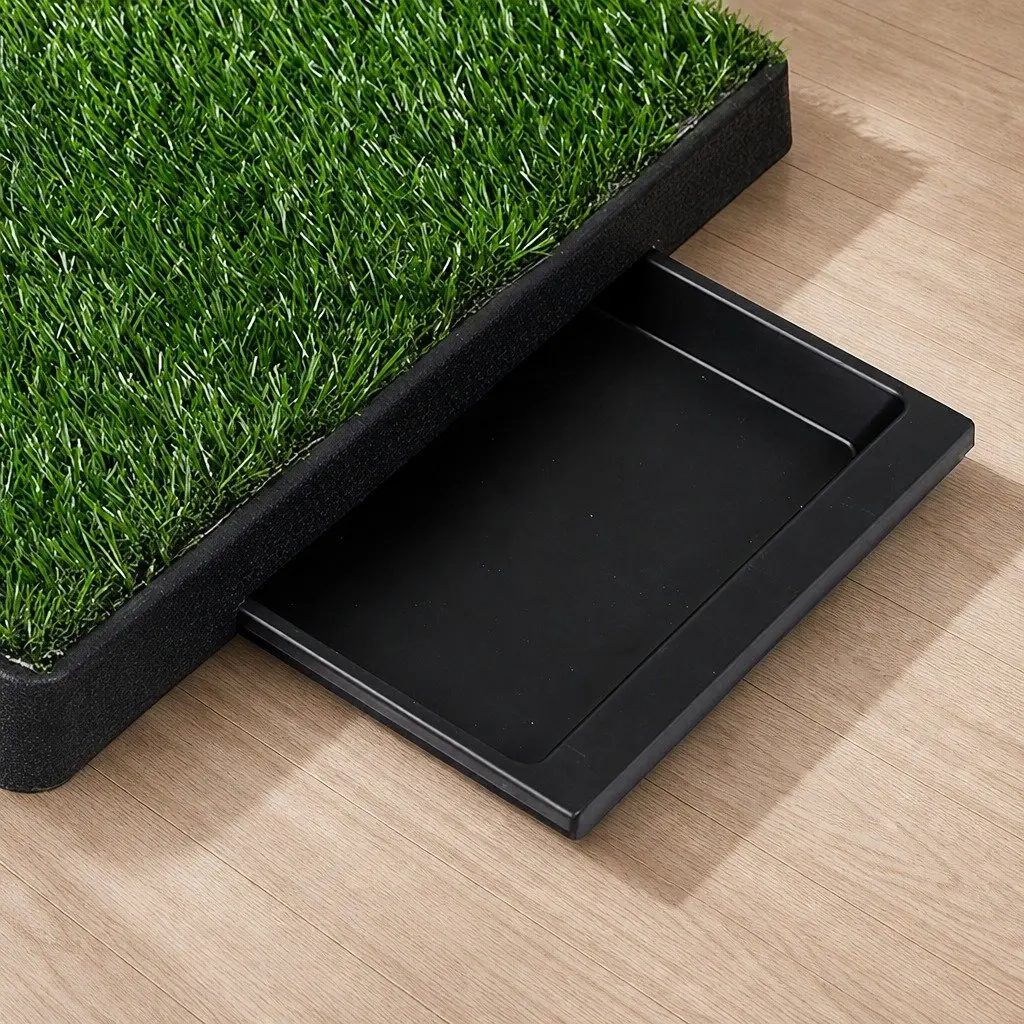 Indoor Dog Potty Training Grass Mat System with Drainage Tray Artificial Pet