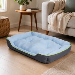Pet Cooling Bed Sofa Mat Bolster Large Dog Cat Sleep Nest Machine Washable