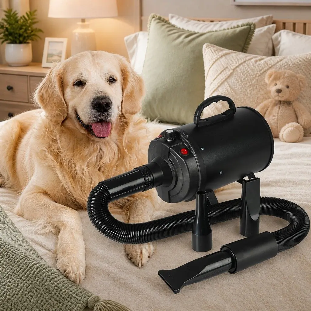 Quick and Easy Pet Hair Dryer with Adjustable Controls