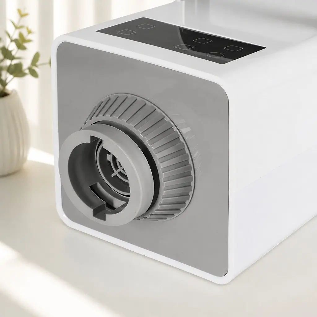 Pet Hair Dryer White Adjustable Temperature Anion Wind Control Nozzles