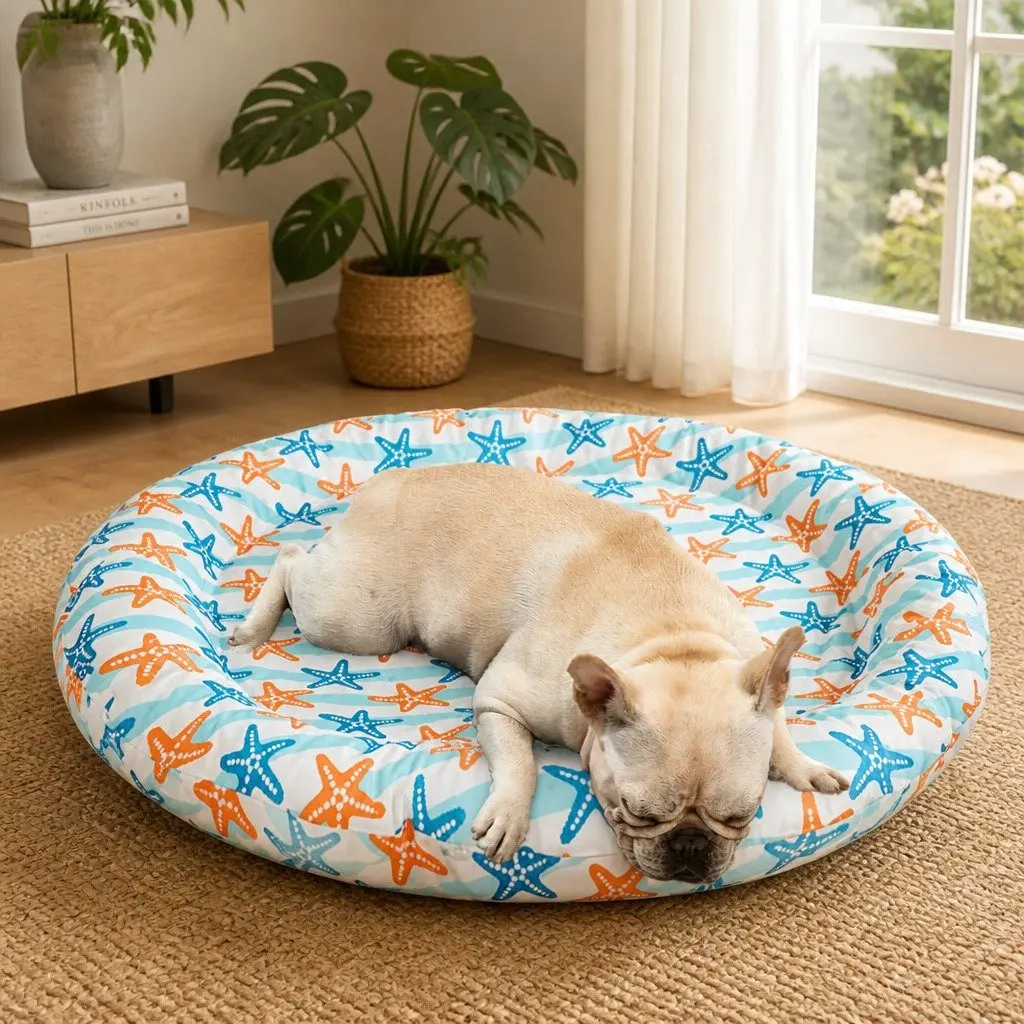 Pet Cooling Mat Cat Dog Bolster Large Self-Cooling Gel Pad Waterproof Portable
